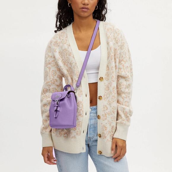 COACH AMELIA NEON YELLOW CONVERTIBLE MINI BACKPACK CL408 - Picture 9 of 10